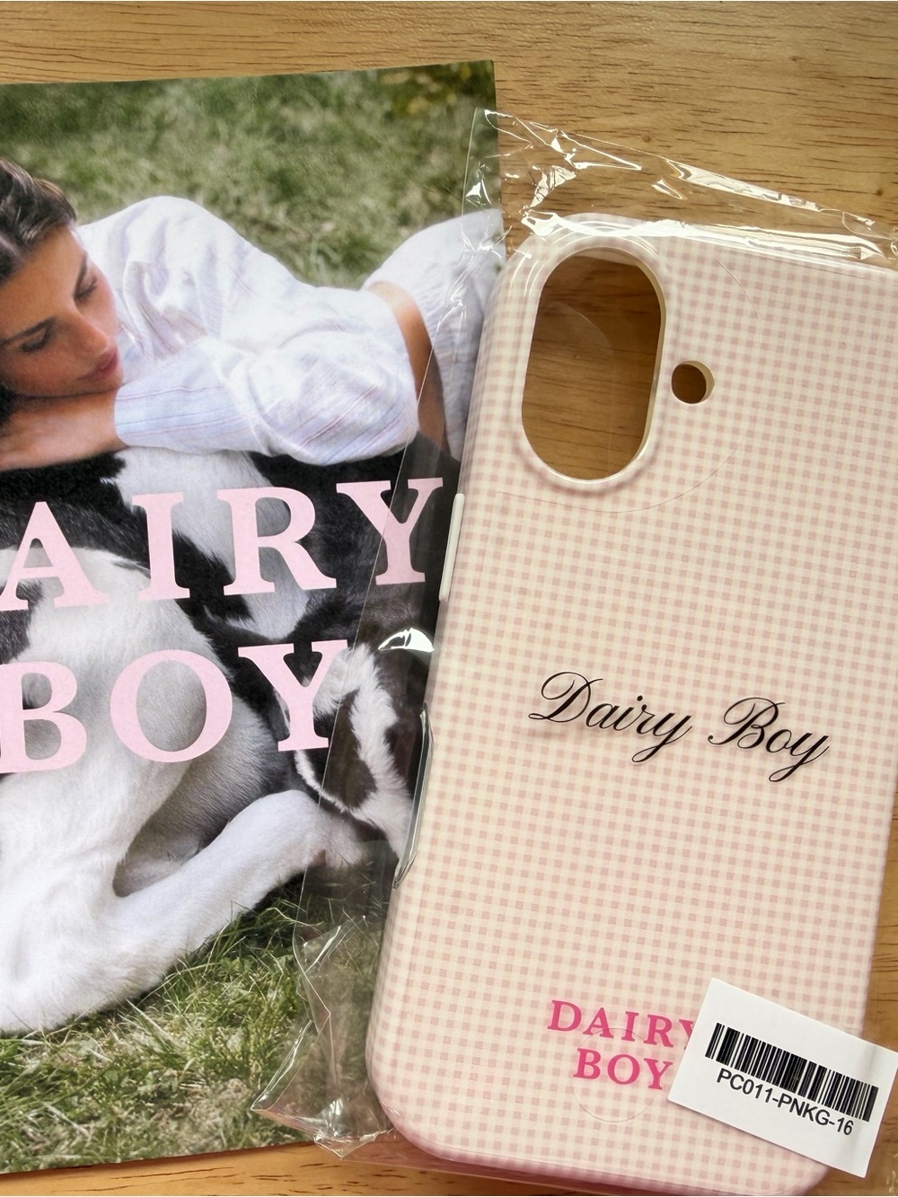 Dairy Boy Pink Gingham Phone Case - Women Bath & Body Accessory